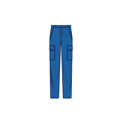 Simplicity sewing pattern S9693 envelope showing men's and boys' trousers