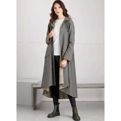 Simplicity S9713 sewing pattern envelope showing jacket with side seam pockets