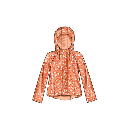 Simplicity S9713 sewing pattern envelope showing jacket with side seam pockets