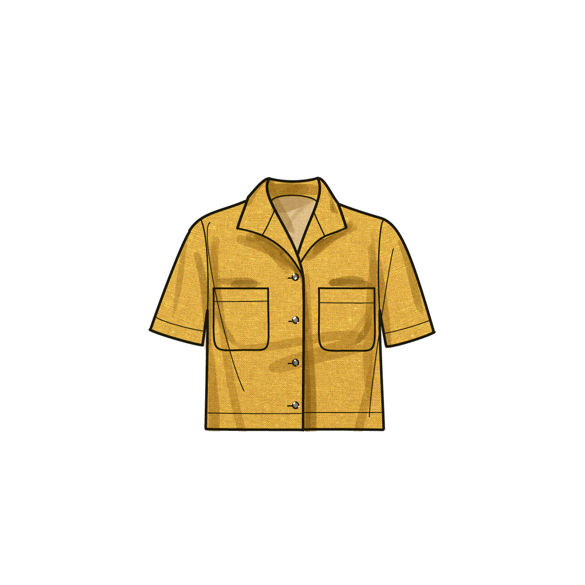 Simplicity S9715 sewing pattern envelope showing casual wear with a fly front