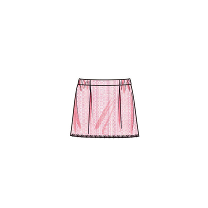Simplicity S9721 sewing pattern envelope showing girls' casual wear