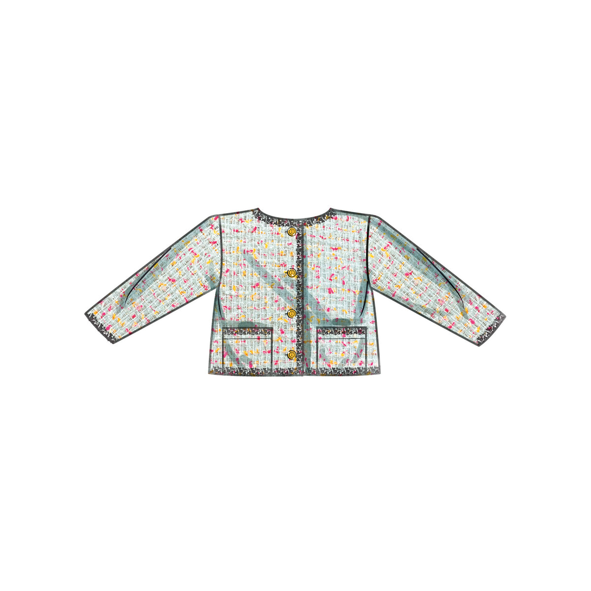 Simplicity S9721 sewing pattern envelope showing girls' casual wear