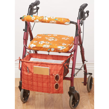Simplicity S9725 sewing pattern envelope showing walker covers, bags and basket liners