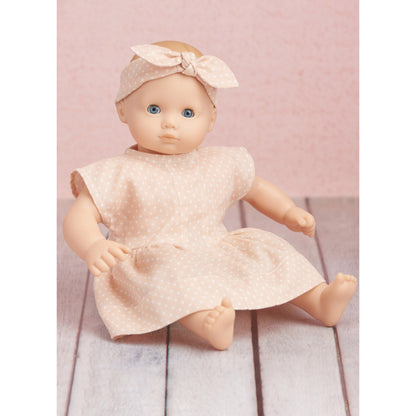 Simplicity S9727 sewing pattern envelope showing baby doll clothes