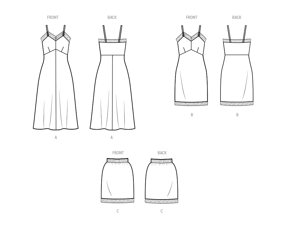 Simplicity S9729 sewing pattern envelope showing women's sleepwear