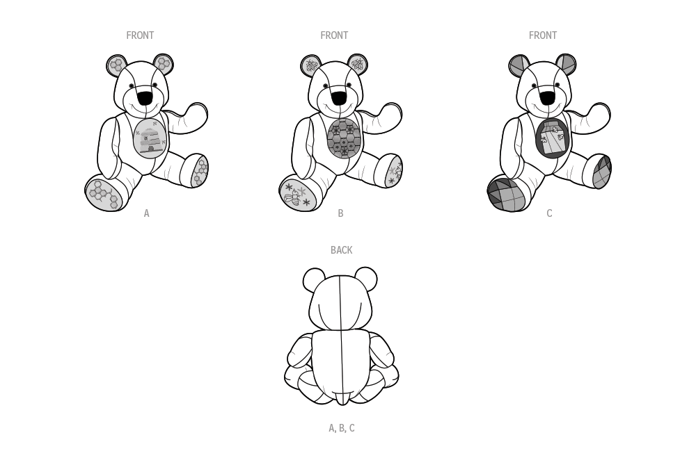 Simplicity S9731 sewing pattern envelope showing stuffed bears and soft toys