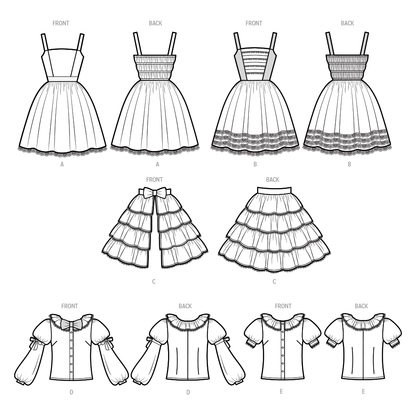 Simplicity S9735 sewing pattern envelope showing a women's costume