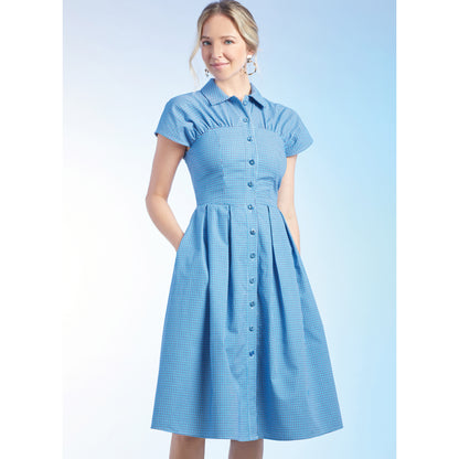 Simplicity S9742 sewing pattern envelope showing a women's dress