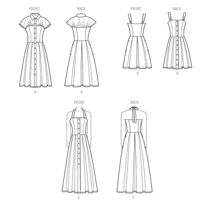 Simplicity S9742 sewing pattern envelope showing a women's dress