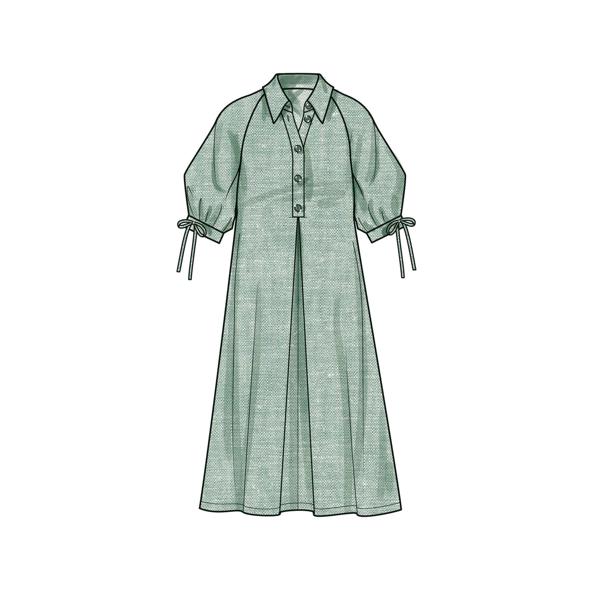 Simplicity S9744 sewing pattern envelope showing a women's dress