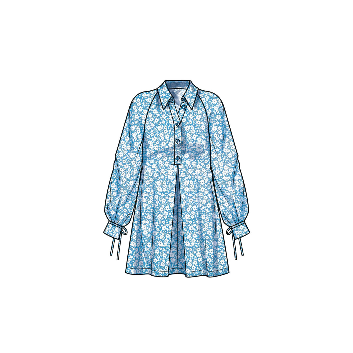 Simplicity S9744 sewing pattern envelope showing a women's dress