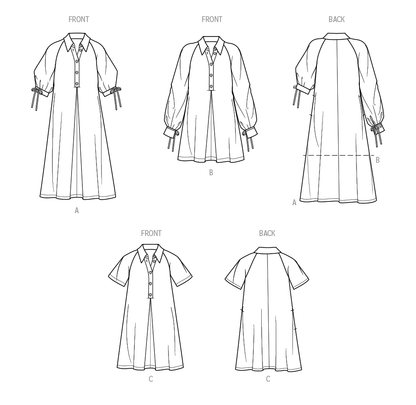 Simplicity S9744 sewing pattern envelope showing a women's dress