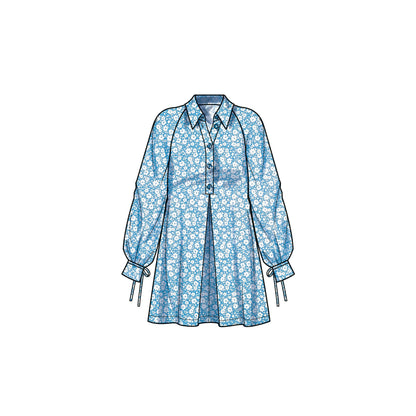Simplicity S9744 sewing pattern envelope showing a women's dress