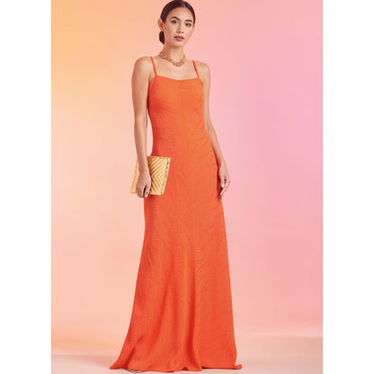 Simplicity S9745 sewing pattern envelope showing a women's slip dress