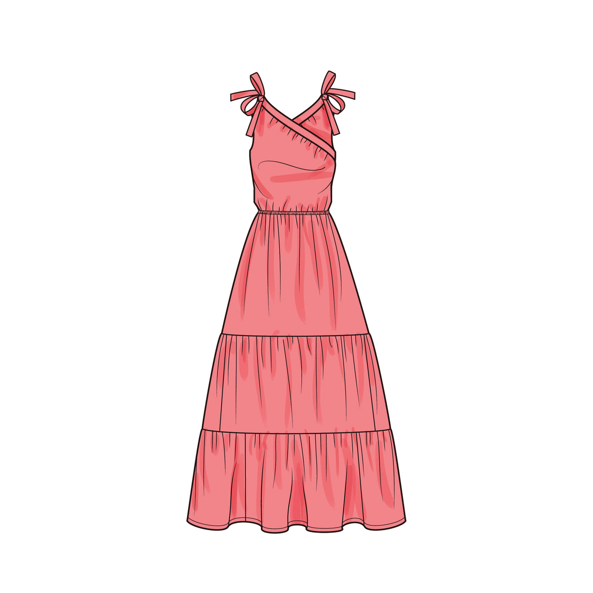 Simplicity S9746 sewing pattern envelope showing a women's dress