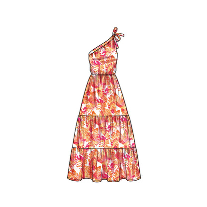 Simplicity S9746 sewing pattern envelope showing a women's dress