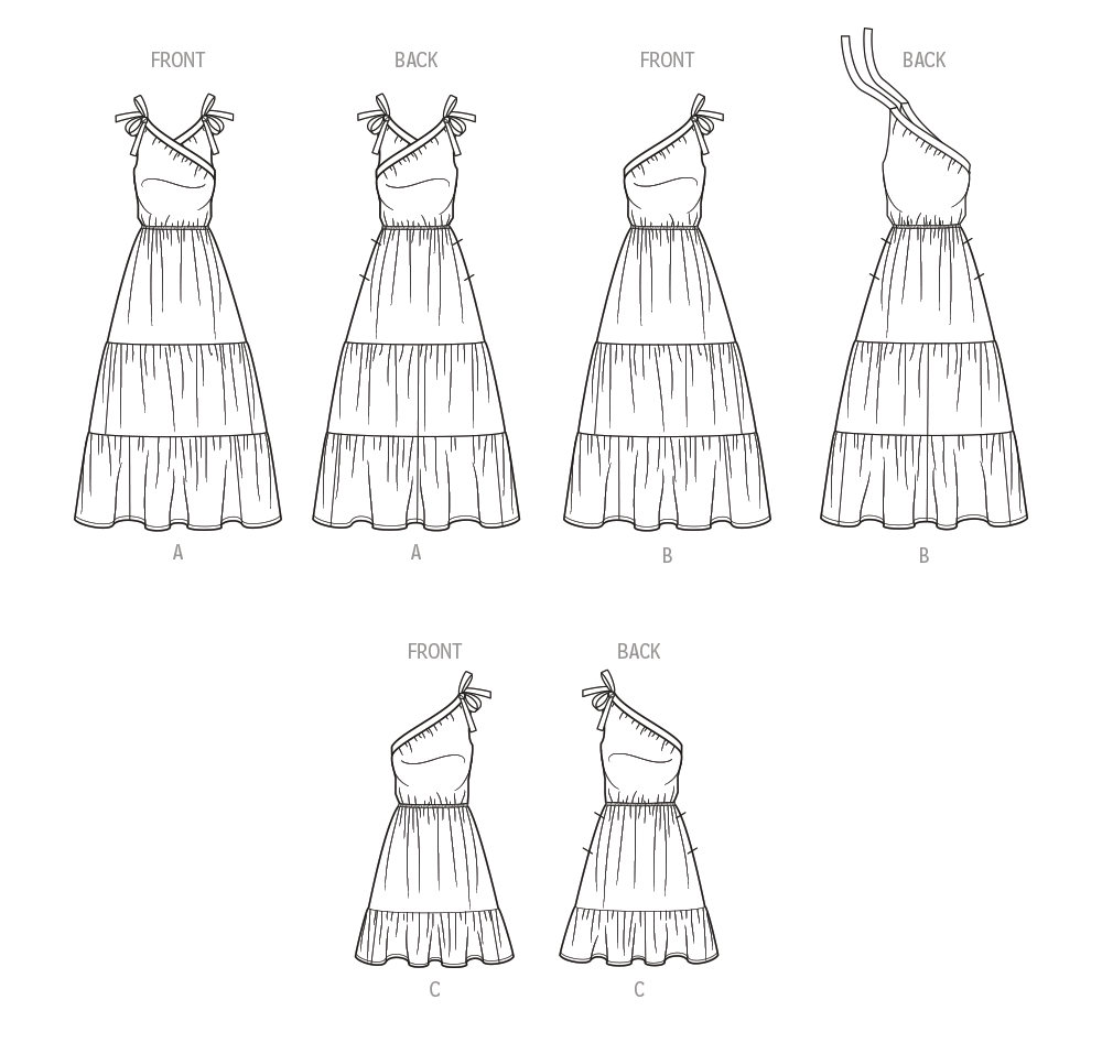 Simplicity S9746 sewing pattern envelope showing a women's dress