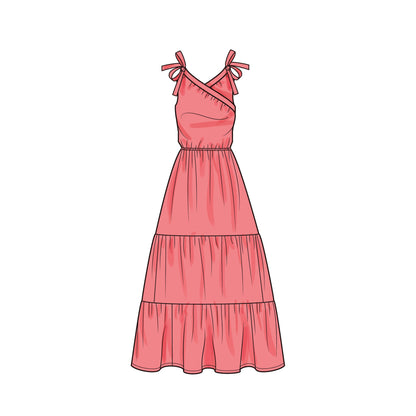 Simplicity S9746 sewing pattern envelope showing a women's dress