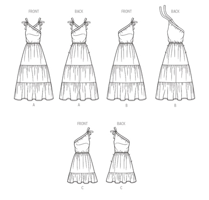 Simplicity S9746 sewing pattern envelope showing a women's dress