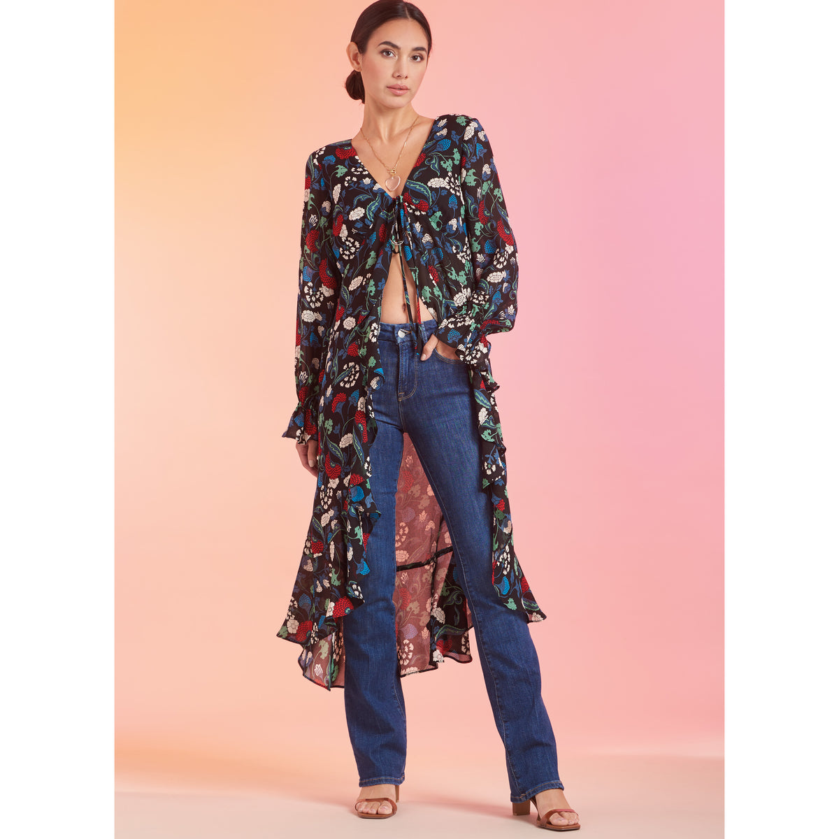 Simplicity S9747 sewing pattern envelope showing a women's top or vest
