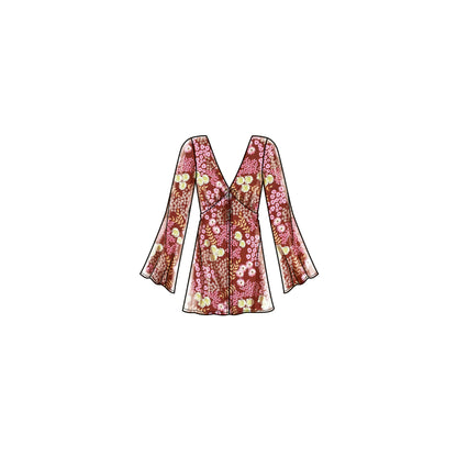 Simplicity S9747 sewing pattern envelope showing a women's top or vest