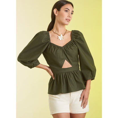 Simplicity S9749 sewing pattern envelope showing a women's top or vest