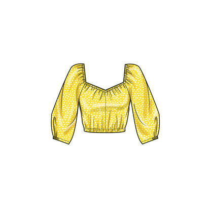 Simplicity S9749 sewing pattern envelope showing a women's top or vest