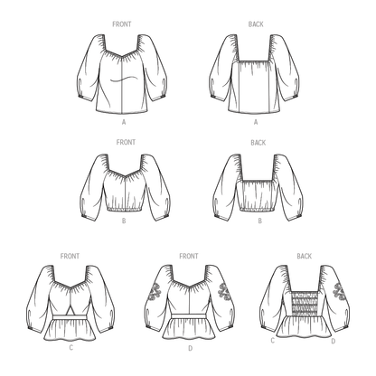 Simplicity S9749 sewing pattern envelope showing a women's top or vest