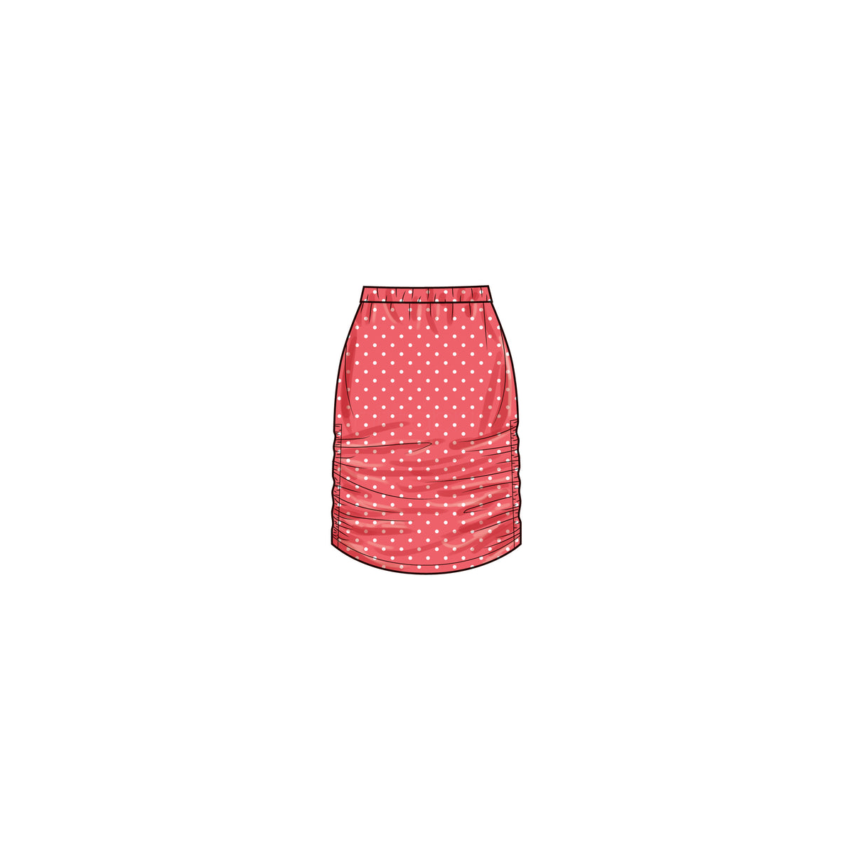 Simplicity S9757 sewing pattern envelope showing knit tops and skirts