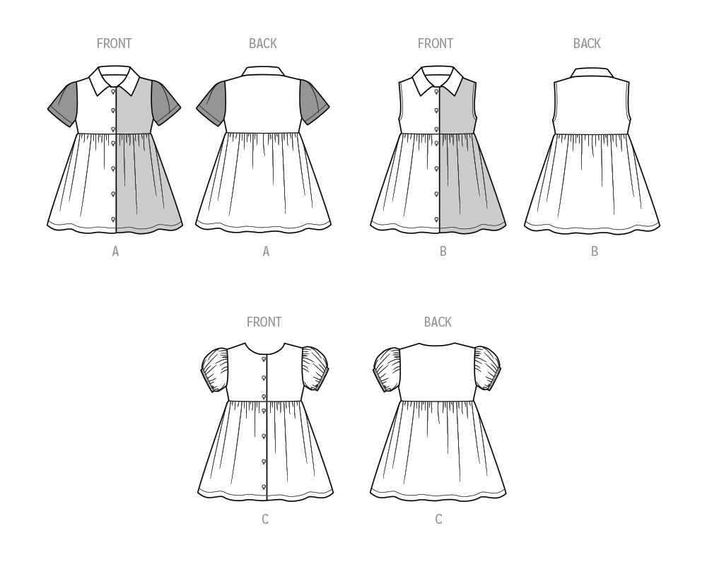 Simplicity S9760 sewing pattern envelope showing a toddler dress