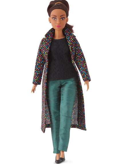 Simplicity S9769 sewing pattern envelope showing doll clothes