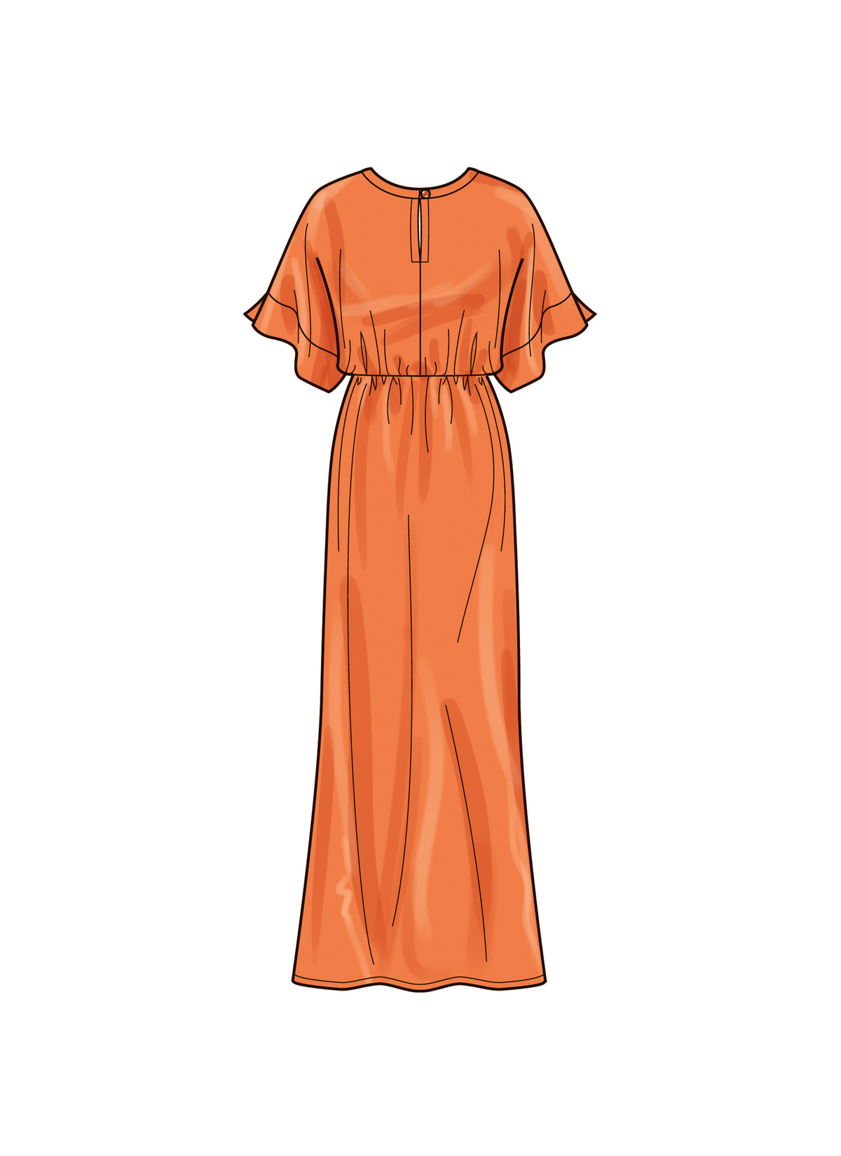 Simplicity S9781 sewing pattern envelope showing a kimono sleeve dress