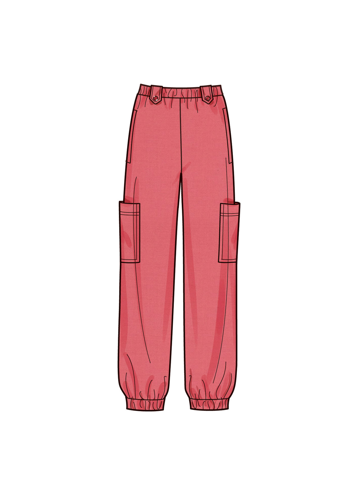 Simplicity S9785 sewing pattern envelope showing relaxed pull-on trousers