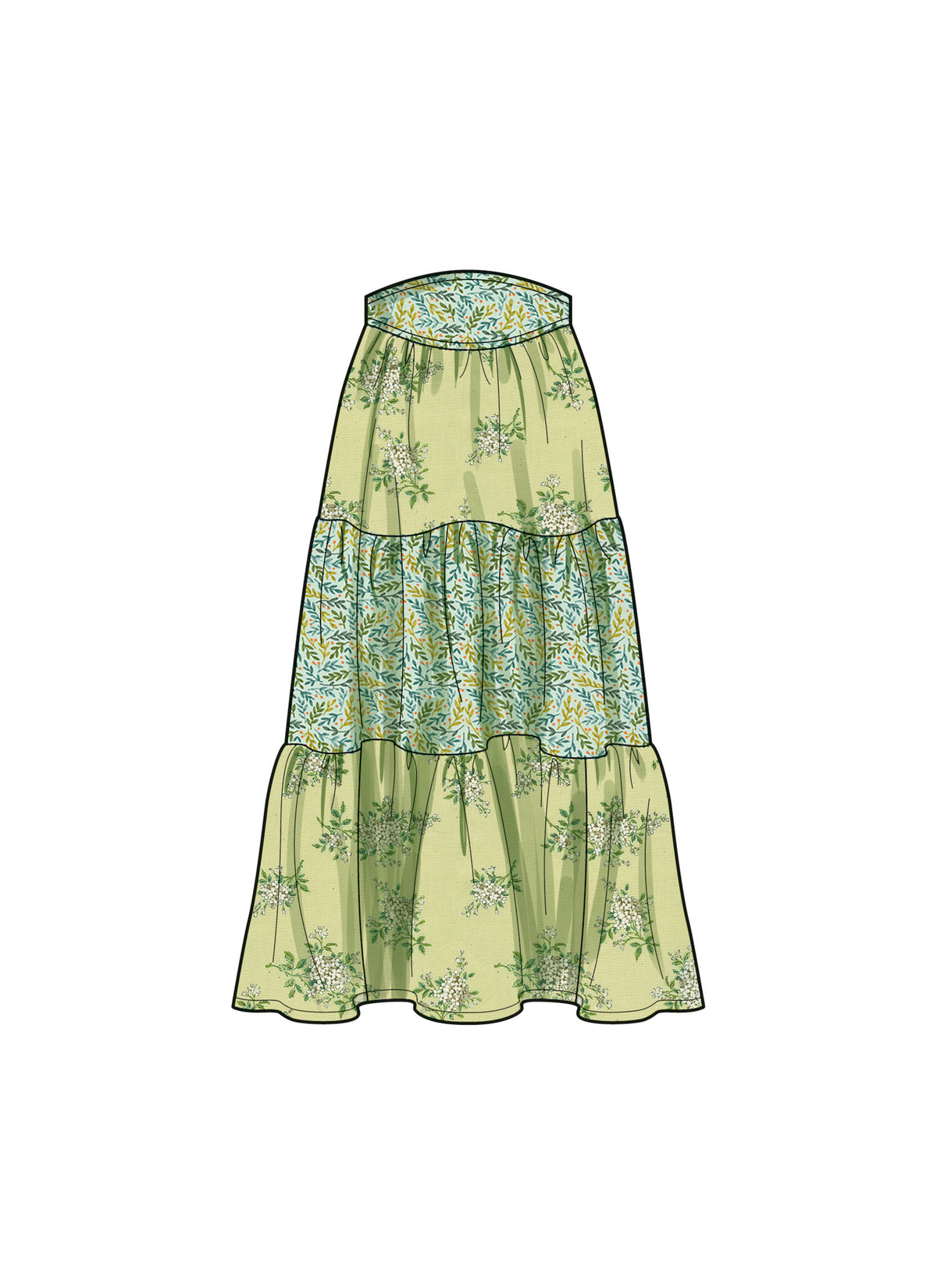 Simplicity S9791 sewing pattern envelope showing tops, a skirt and trousers