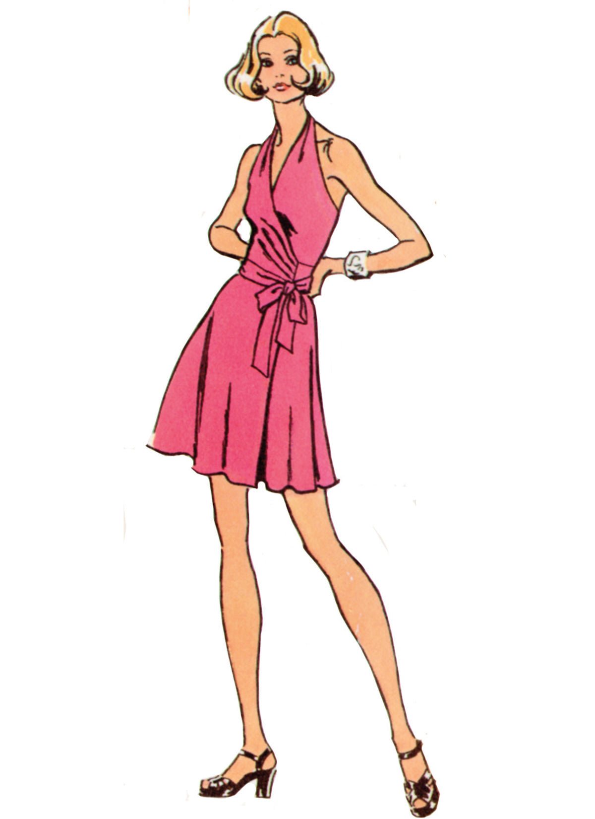 Simplicity sewing pattern S9793 envelope showing misses' dress designs