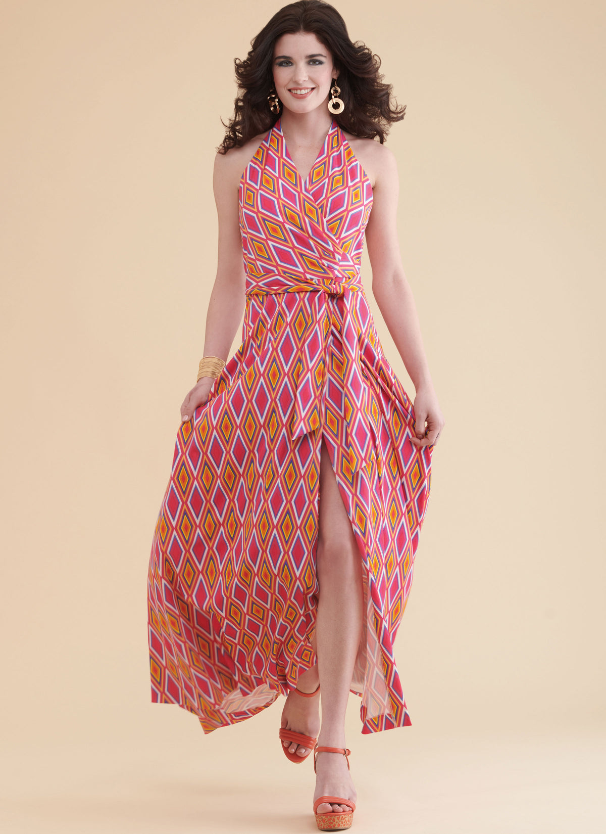 Simplicity sewing pattern S9793 envelope showing misses' dress designs