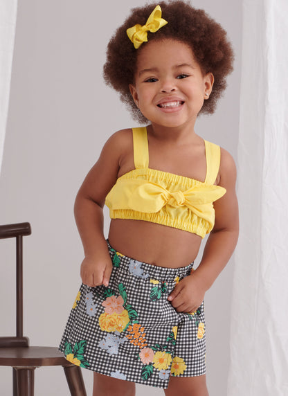 Simplicity sewing pattern S9797 envelope showing toddler casual wear designs