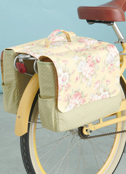 Simplicity sewing pattern S9804 envelope showing bike baskets, bags and panniers designs