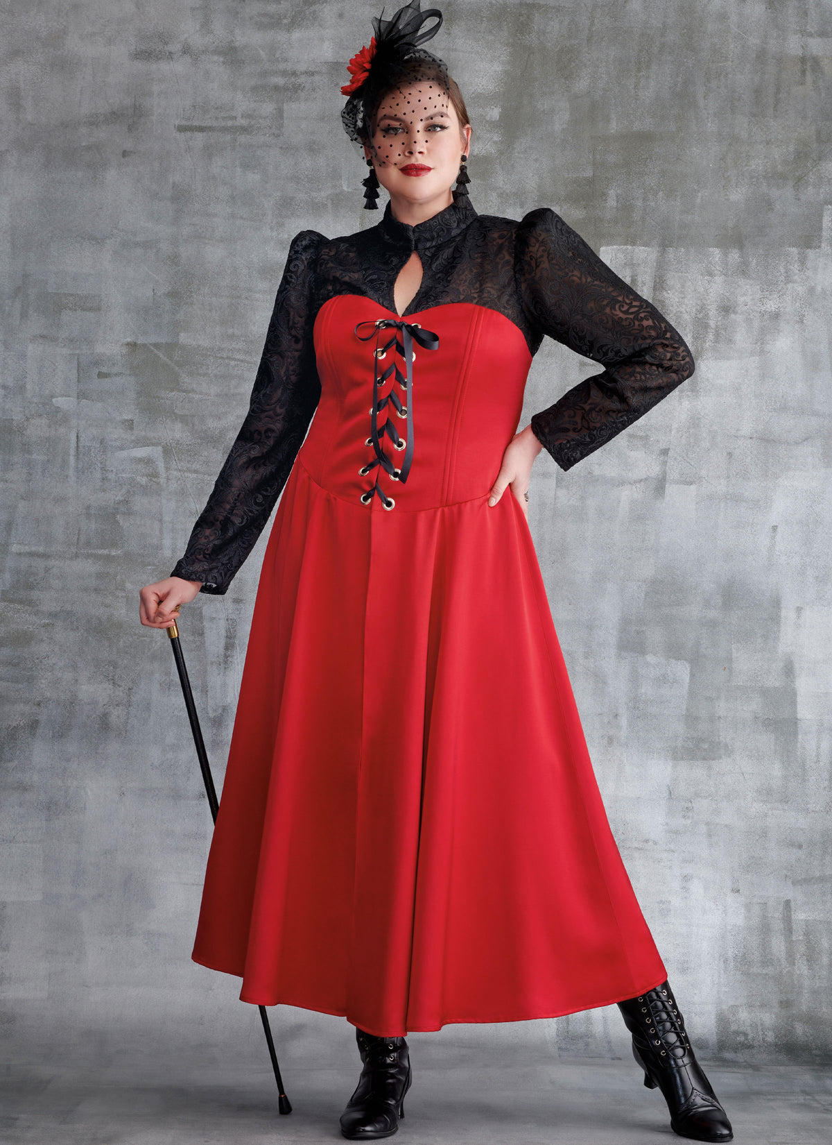 Simplicity sewing pattern S9813 envelope showing misses' corset costume designs