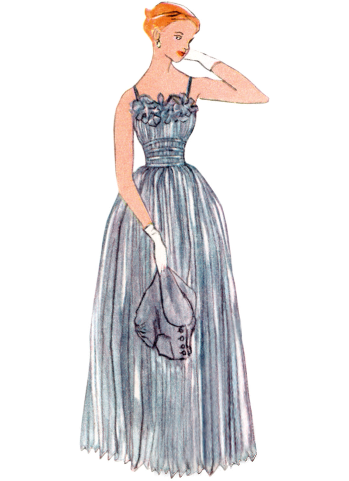 Simplicity sewing pattern S9819 envelope showing vintage 1950s misses' dress and jacket designs