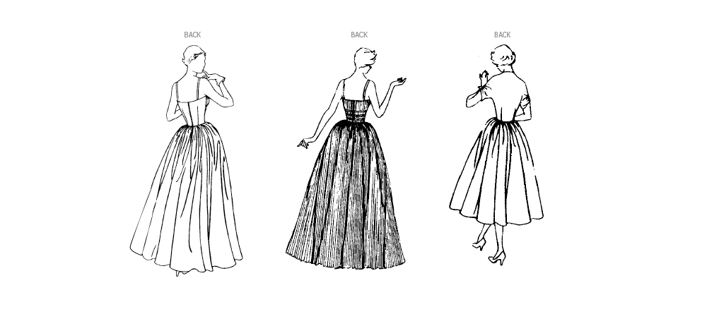 Simplicity sewing pattern S9819 envelope showing vintage 1950s misses' dress and jacket designs