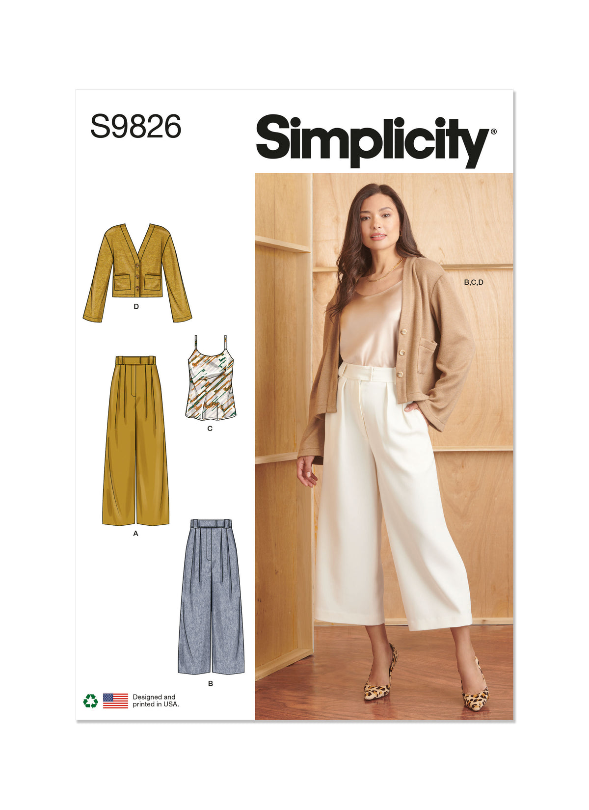Simplicity S9826 casual wear sewing pattern envelope