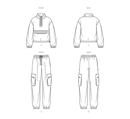 Simplicity S9828 unisex casual wear sewing pattern envelope