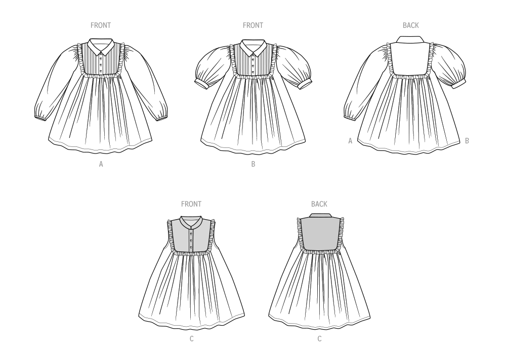 Simplicity S9830 child's dress sewing pattern envelope