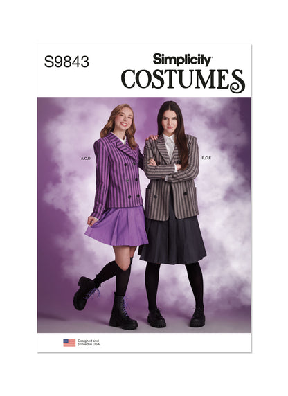 Simplicity S9843 costume jacket sewing pattern envelope