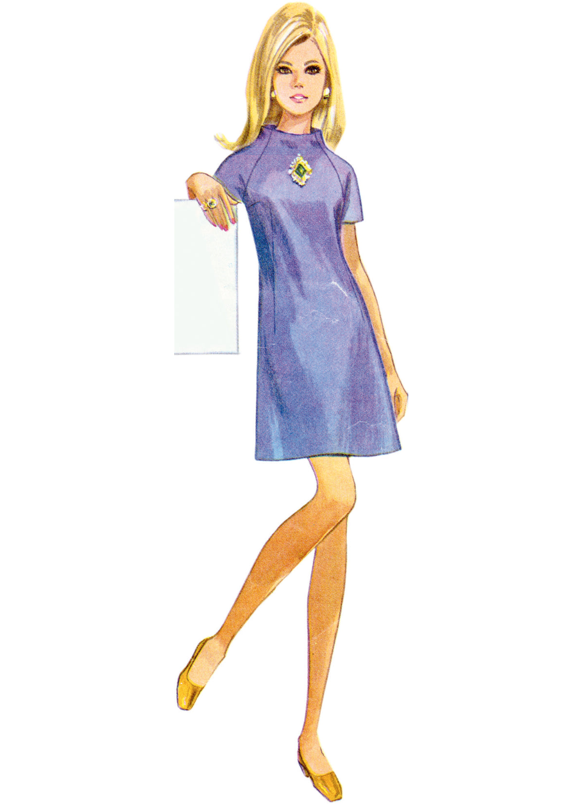 Simplicity S9845 vintage 1960s dress sewing pattern envelope