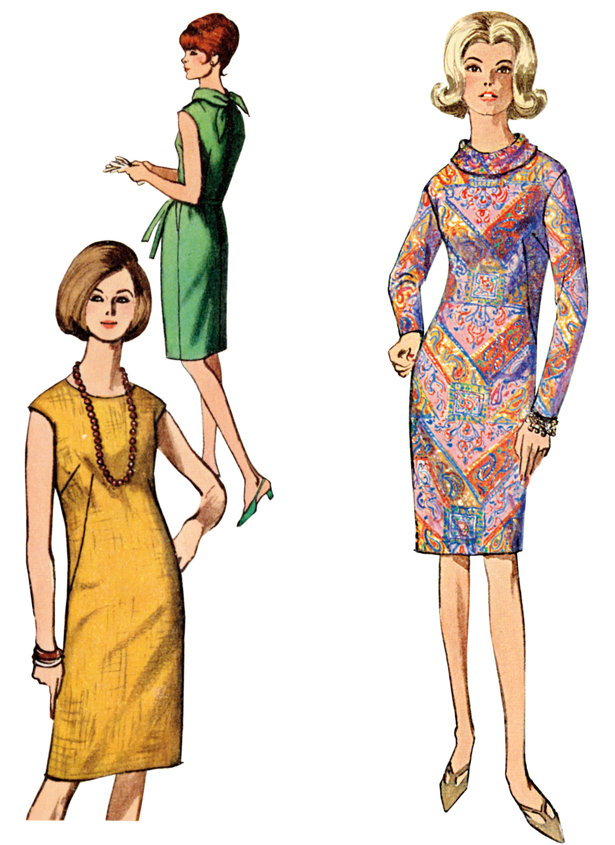 Simplicity S9846 vintage 1960s dress sewing pattern envelope