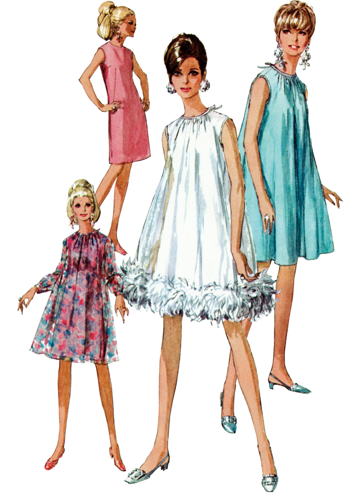 Simplicity S9848 vintage 1960s dress sewing pattern envelope