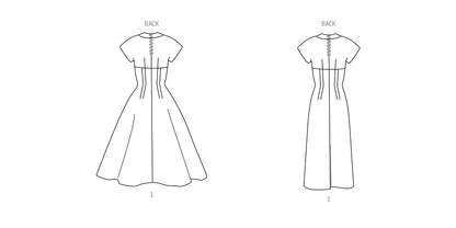Simplicity S9849 vintage 1950s dress sewing pattern envelope