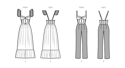 Simplicity S9850 plus size dress sewing pattern envelope